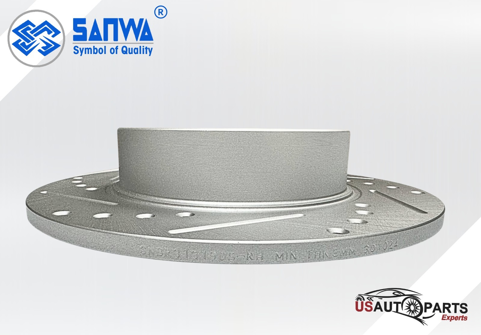 REAR RH BRAKE ROTOR SOLID & GEOMET COATED D&S 258 MM FOR HONDA ACCORD 2003- 2008