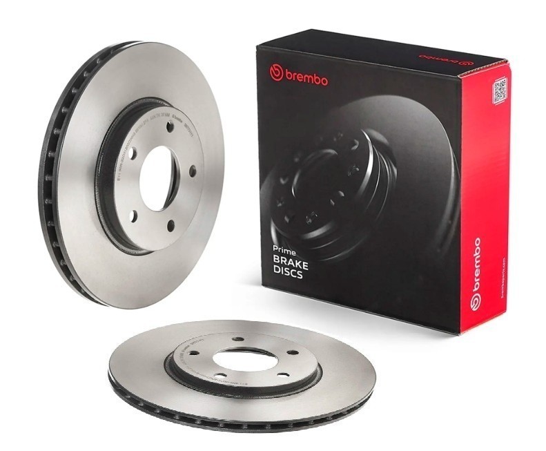 Brembo 09.7731.11 Prime UV Coated Vented Brake Rotors – Front Pair