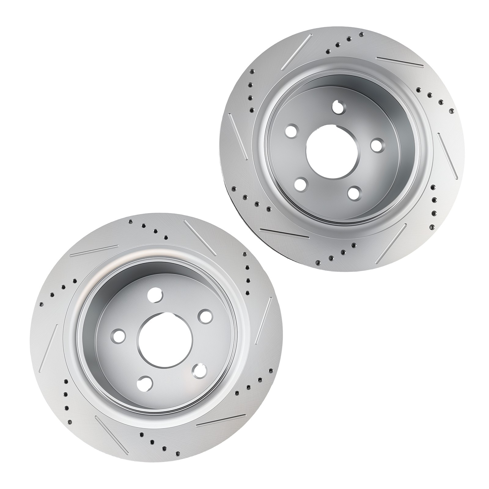 Rear Drilled&Slotted Brake Rotors Set for Dodge Ram 1500 2005-2010 S-53006