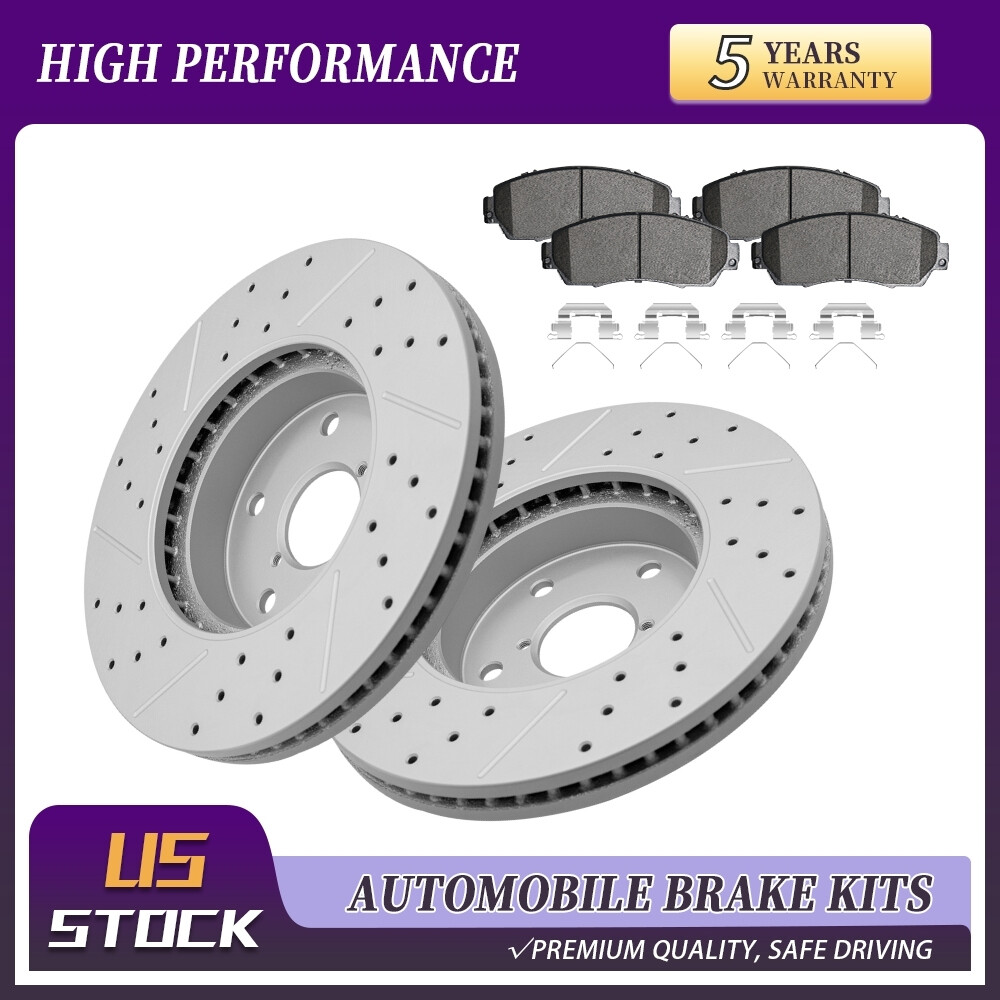 For 2016 2017 – 2019 Subaru Legacy 2.5l 293.5mm Front Brake Rotors Ceramic Pads