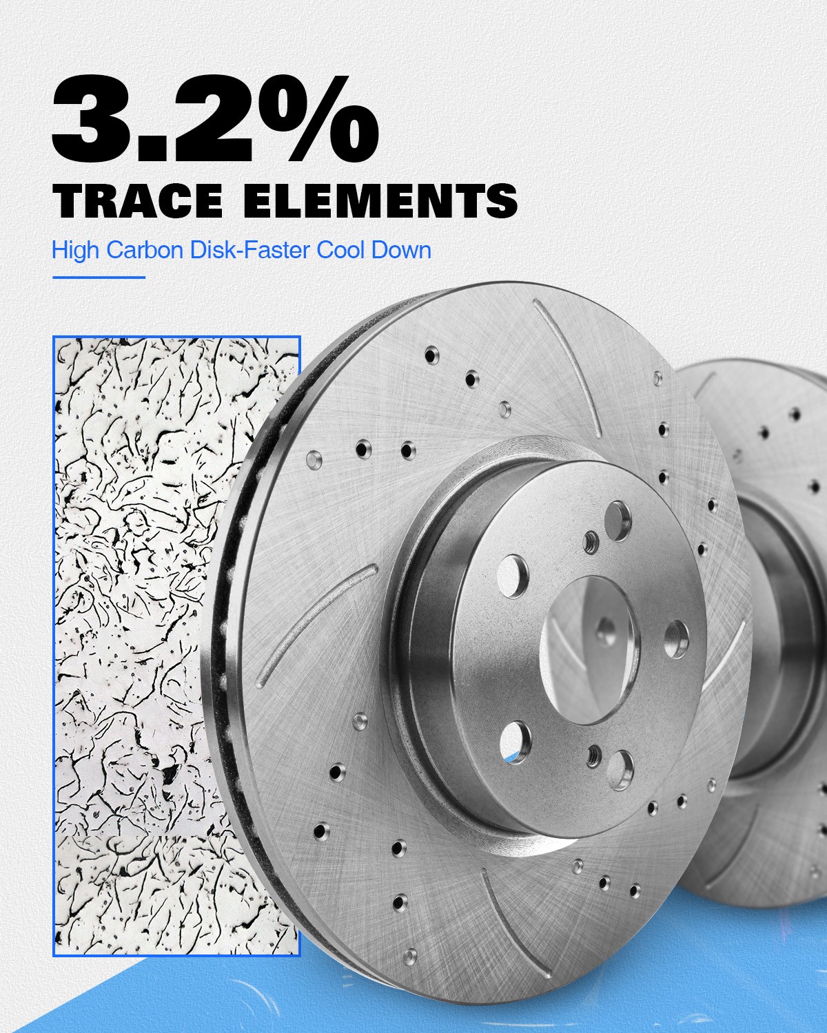 Front and Rear Disc Brake Rotors + Pads Kit for 2003 – 2011 Honda Element 2.4L