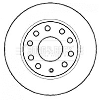 Rear 1x Brake Disc Fits VW Golf Scirocco Audi A3 Skoda Octavia Yeti Seat Leon