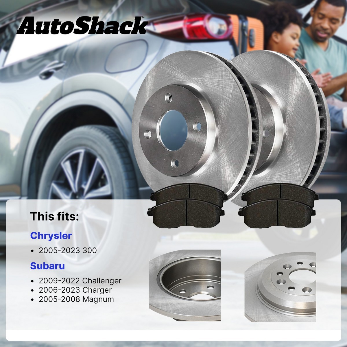 Front Brake Rotors & Pads for Dodge Charger Challenger Magnum Chrysler 300 3.5L