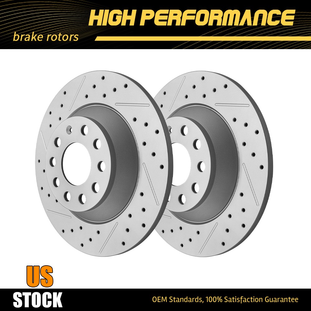 11.89 inch (302mm) Rear Disc Brake Rotors Kit For 2005 – 2011 Audi A6 Quattro