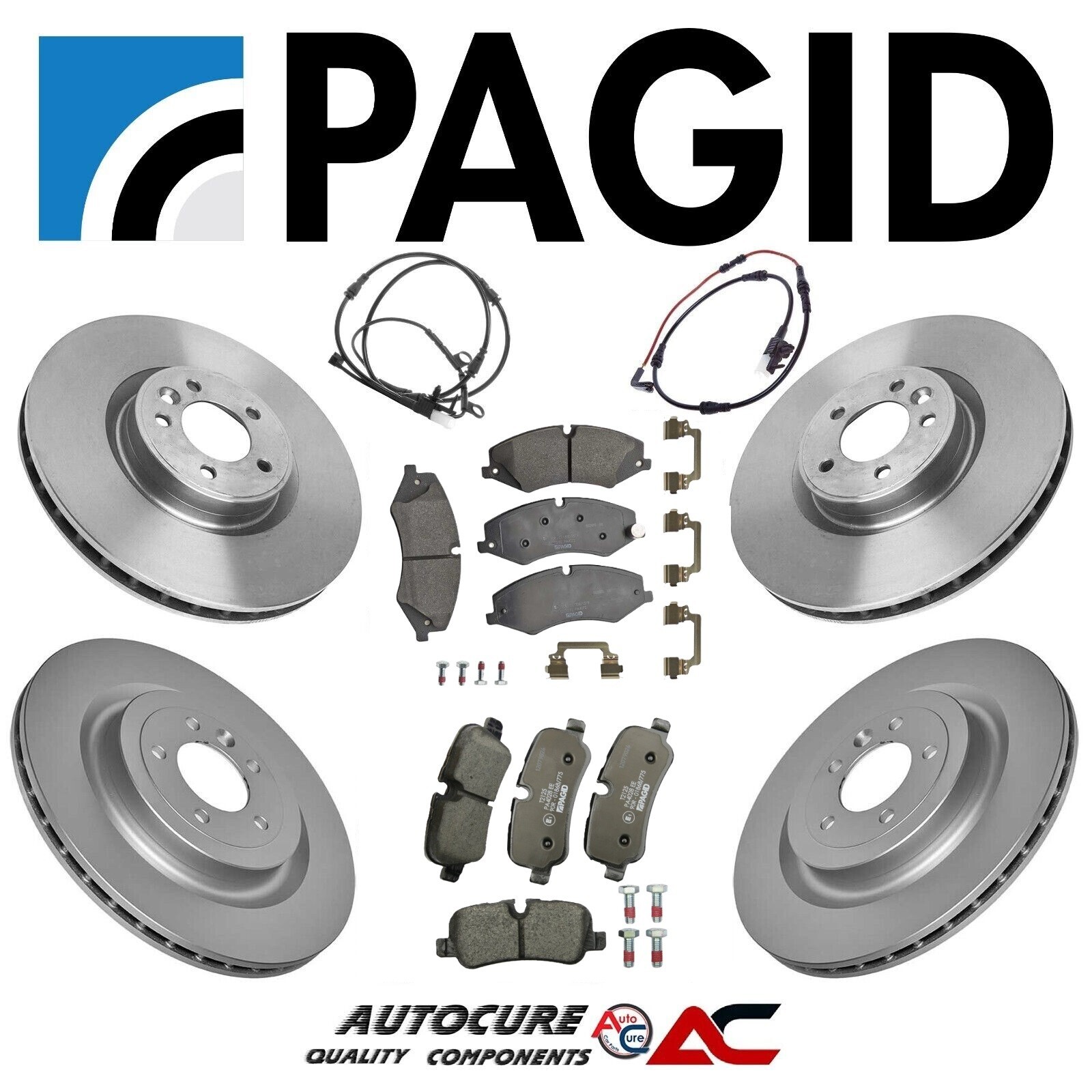 FOR RANGE ROVER SPORT TDV6 SE 3.0 FULL PAGID FRONT & REAR BRAKE DISC & PADS SET