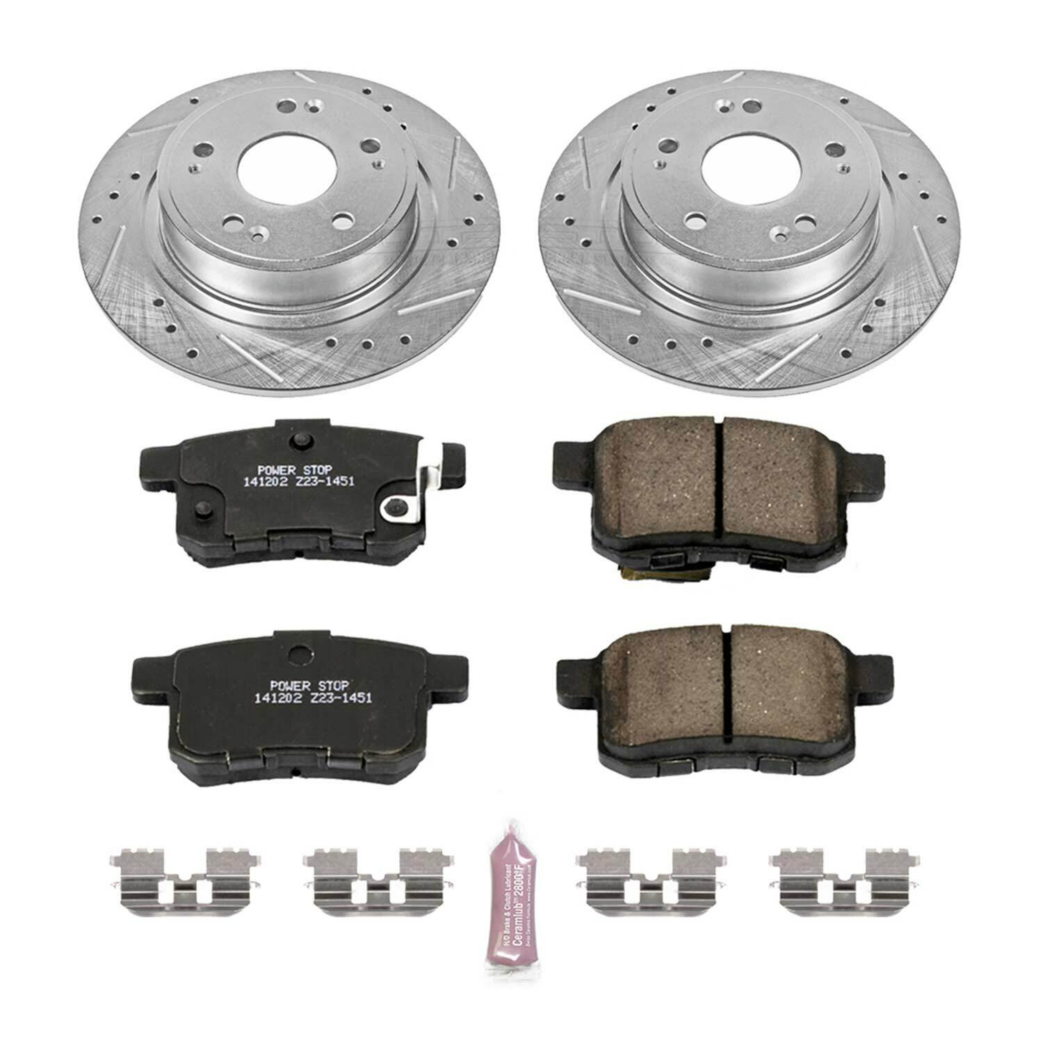 Power Stop K5368 1-Click Z23 Evolution Sport Brake Kit for 11-17 Honda Accord