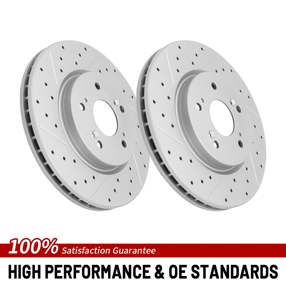 Front Disc Brake Rotors Pair For Acura RDX Honda CR-V CRV Crosstour 2007 – 2016