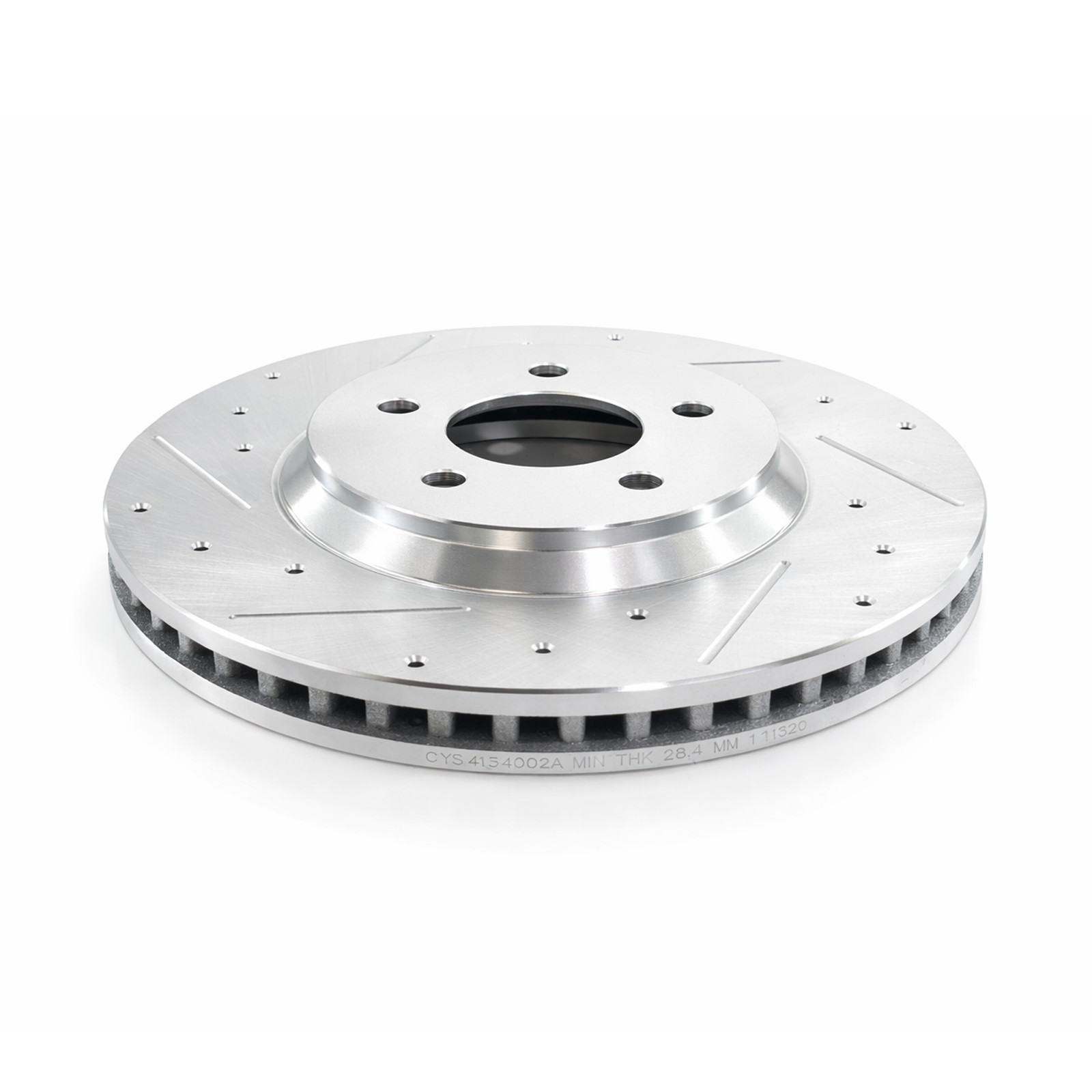 12.44 inch (316mm) Front Drilled Disc Brake Rotors for 2005 – 2014 Ford Mustang