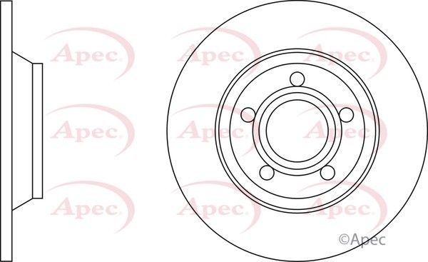 2x Apec Red Front Brake Discs 280mm Fits Audi A4 8D0615301A