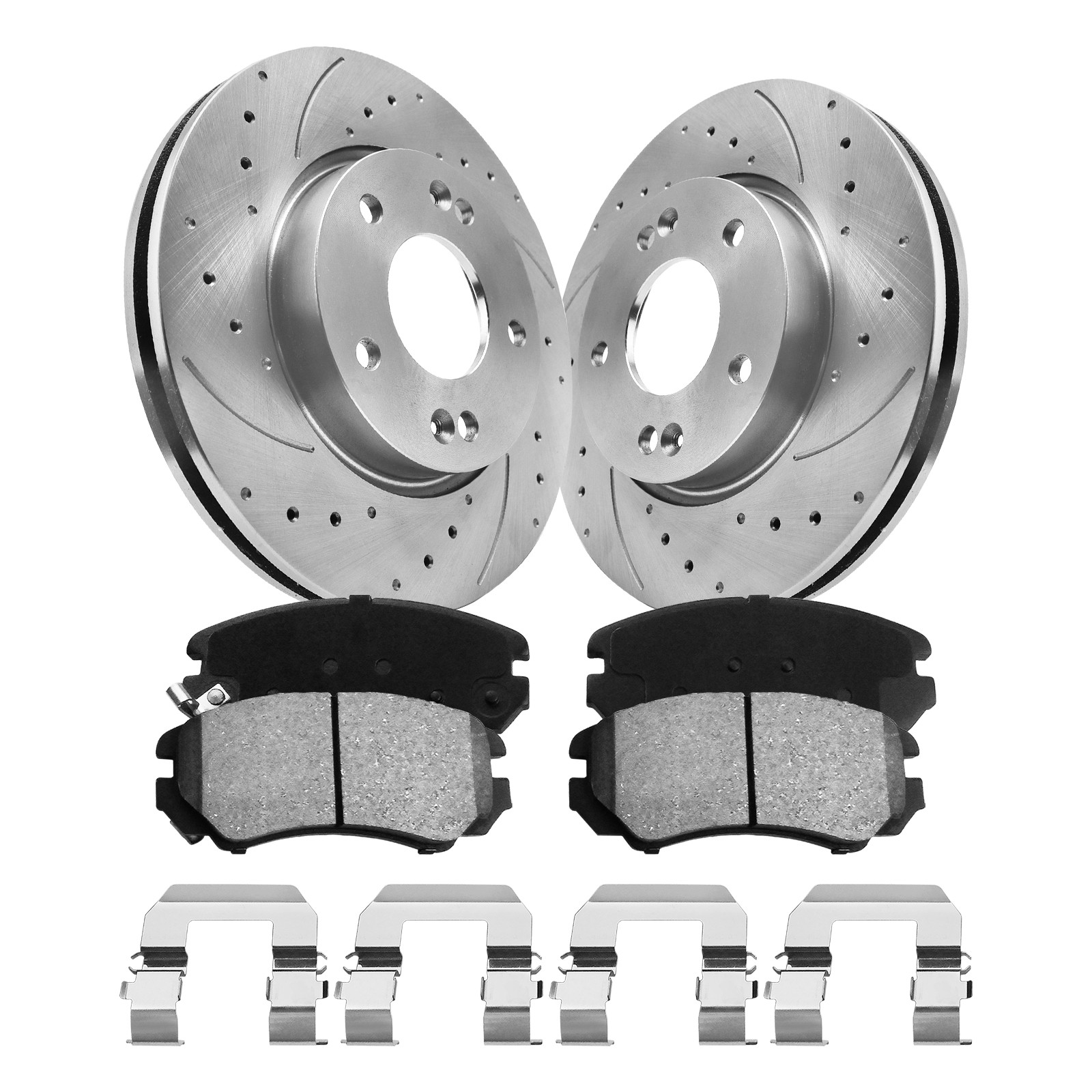 275mm Front 262mm Rear Disc Brake Rotors For 2007-2010 Hyundai Elantra 2.0L