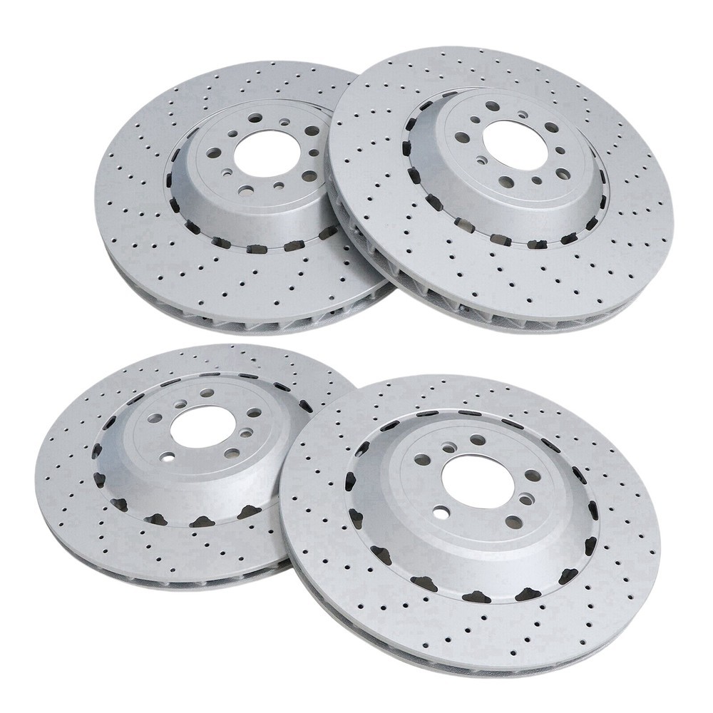 For BMW F06 F10 F12 M5 M6 Front & Rear Vented & Drilled Disc Brake Rotors