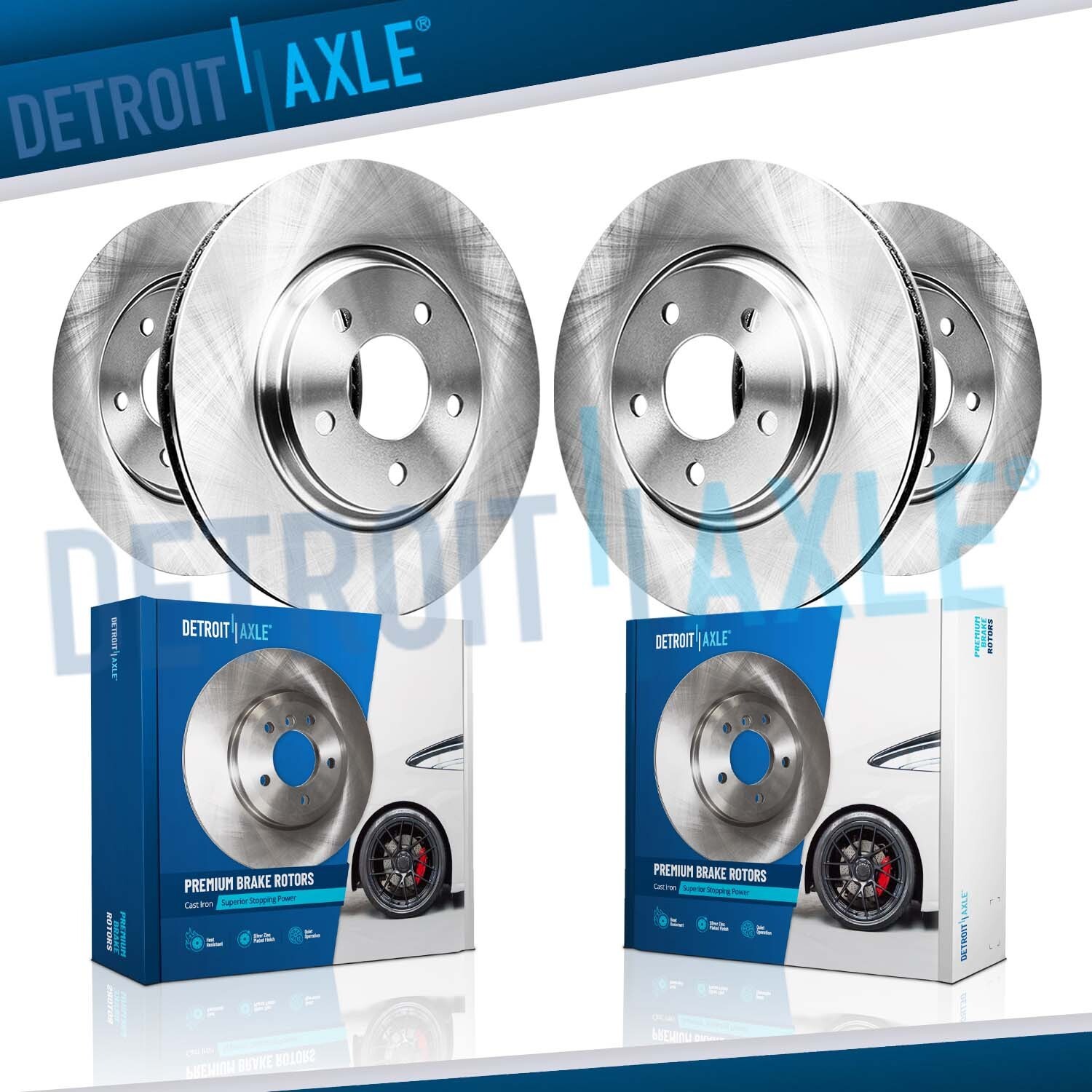 350mm Front Rear Disc Rotors for 2011 2012-23 Jeep Grand Cherokee Dodge Durango