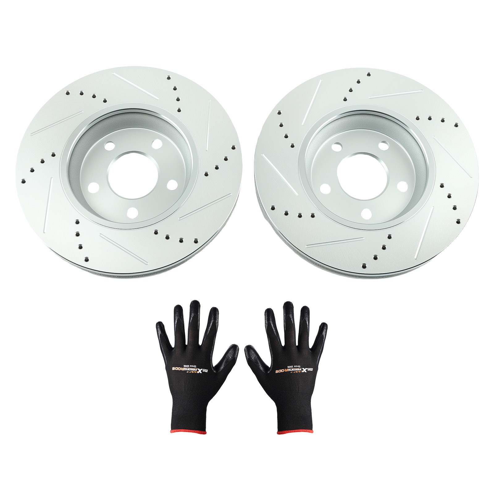 Front Drilled Brake Rotors Set for Chevrolet Cobalt 2005-2006/ HHR 2006-2010