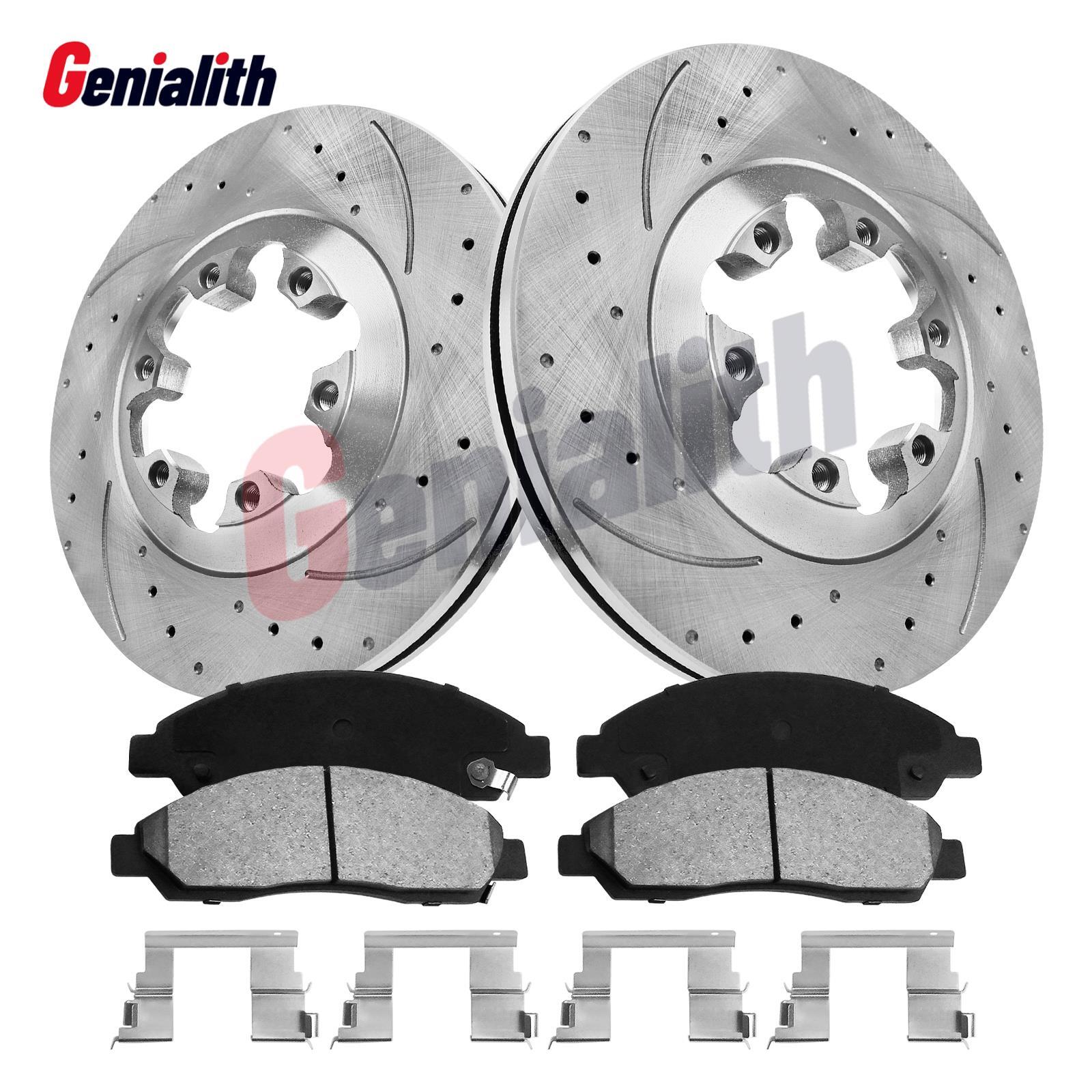 Front Drilled Rotors Brake Pads for Chevy Colorado GMC Canyon Isuzu i-290 i-370
