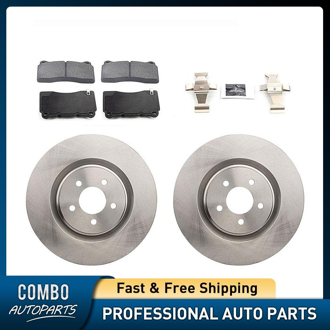 Front Brake Rotors Ceramic Brake Pads for Ford Mustang 5.0L 2011-2014