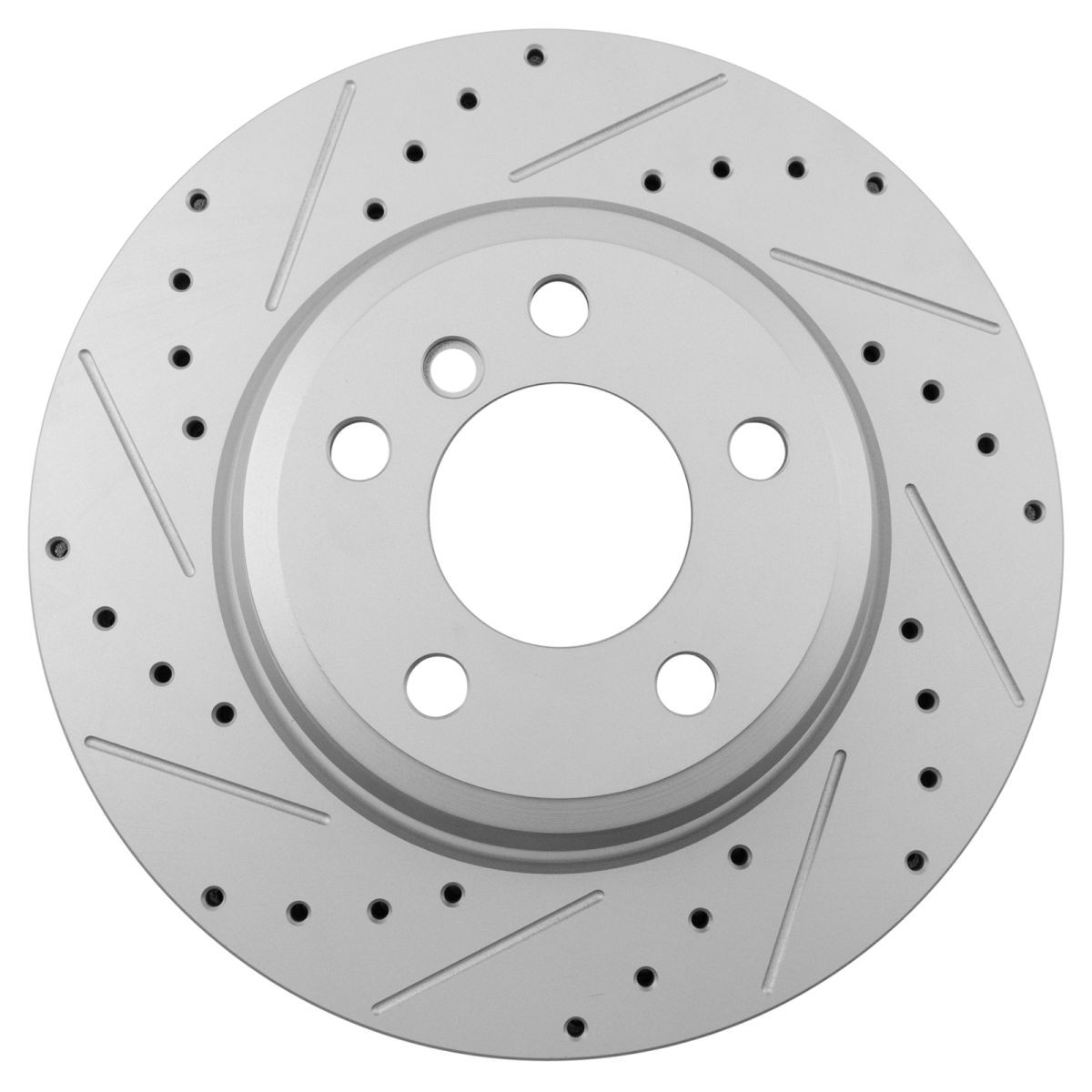 Performance Rear Brake Rotors Set Slotted X Drilled Fits BMW