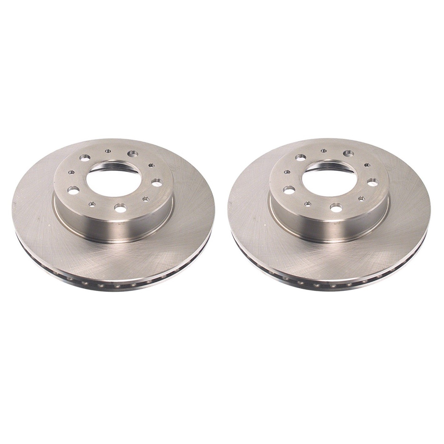 Brembo Pair Set of 2 Front Vented 262mm Disc Brake Rotors For Volvo 740 Non-ABS