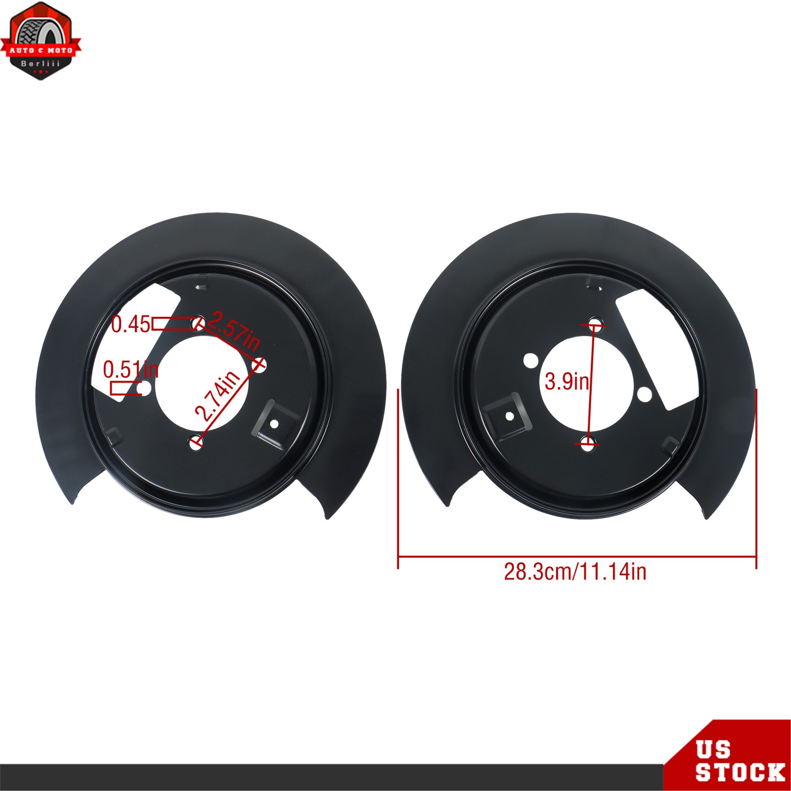 For Chevrolet Blazer S10 GMC Jimmy Sonoma Oldsmobile Brake Dust Shields 924-209