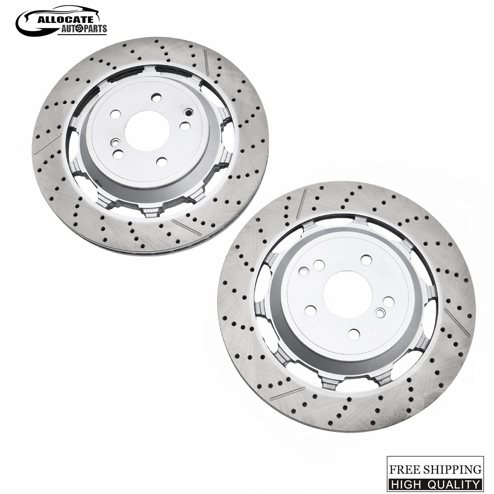 For Mercedes-benz S63 S65 W560 S650 AMG 2X Rear Brake Rotors A2224232012