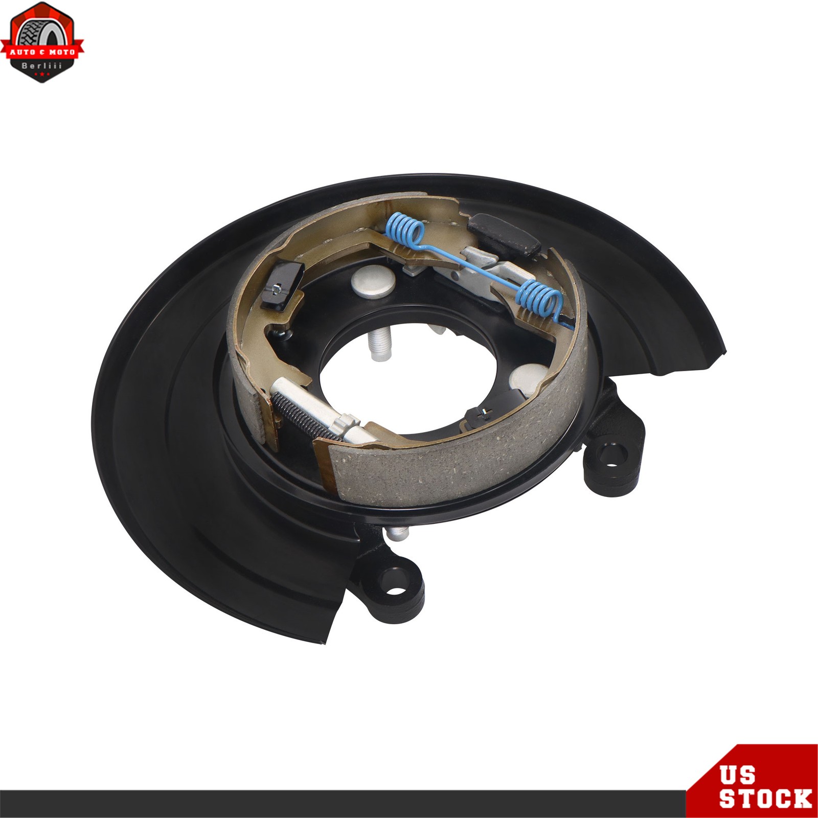 Rear Driver Side Parking Brake Backing Plate For Ford F-250 Super Duty 2005-2012