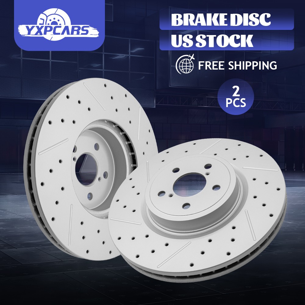 2PCS Front Brake Rotors For Subaru Forester 2010-2014 Outback Legacy 2.5L 3.6L
