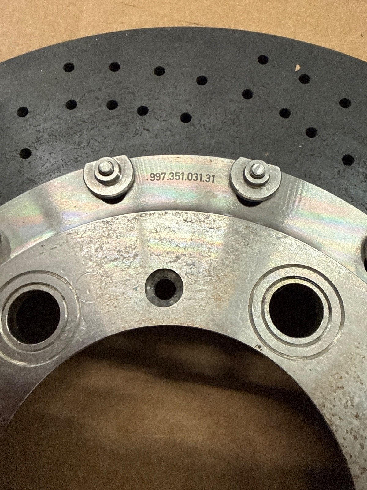 Ceramic PCCB front left brake disk Porsche 911 997 Turbo 99735103131