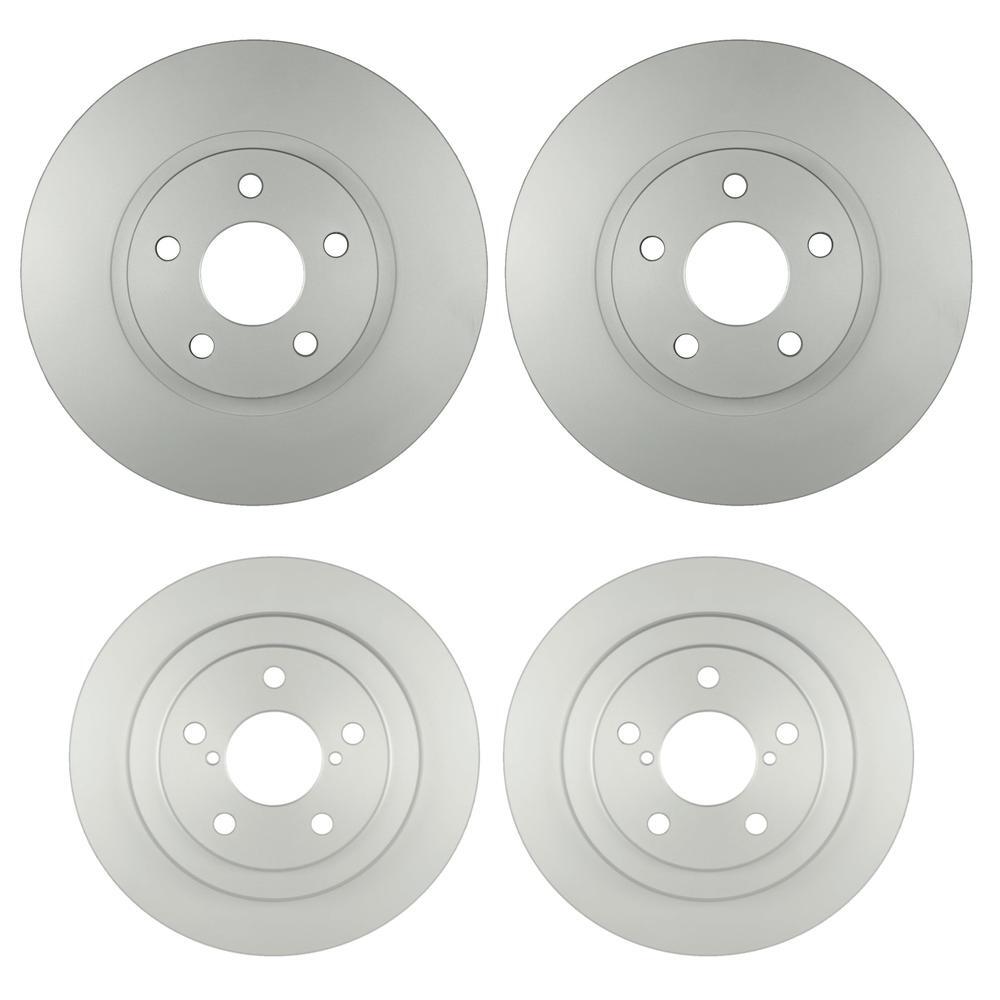 Bosch QuietCast Front 276mm and Rear 266mm Disc Brake Rotors Kit For Saab Subaru