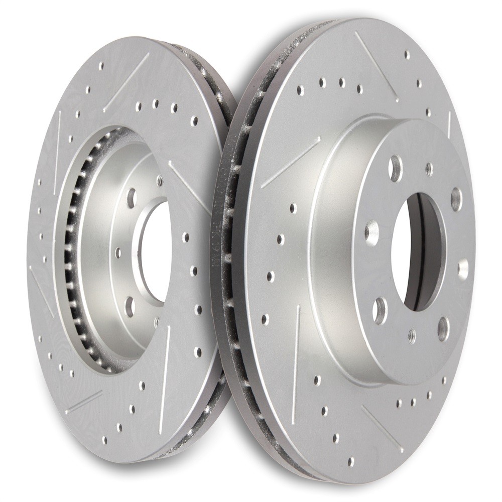 2 X Front 240 mm Brake Disc Rotors For HONDA CIVIC 1990 1991 FWD