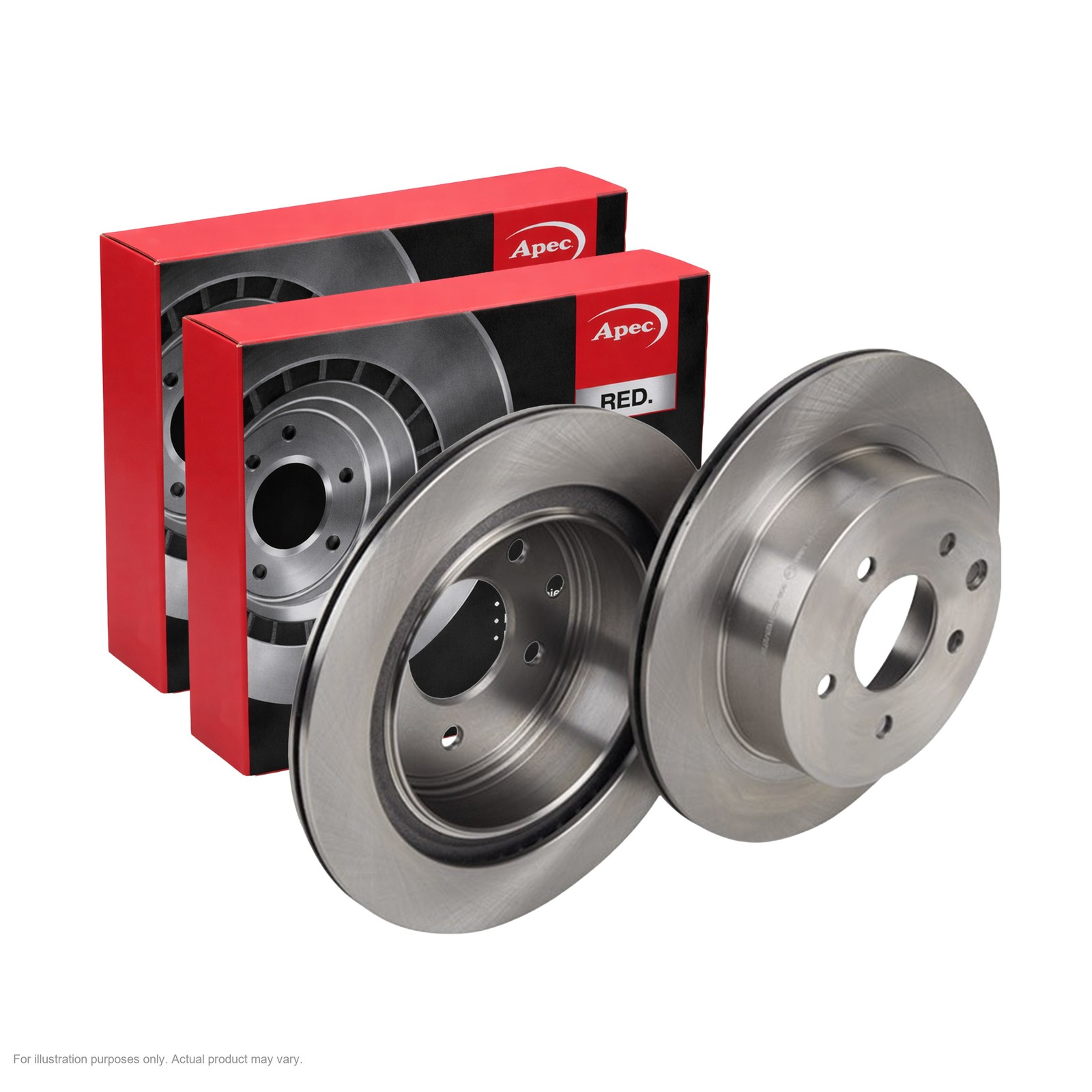 2x APEC Rear Brake Discs Fits NISSAN X-TRAIL I (T30) 2 103kW/140HP/1998cc