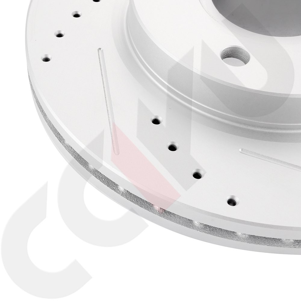 Front Drilled & Slotted Brake Discs Rotors For Ford Fiesta 11 – 13 G3000 Casting