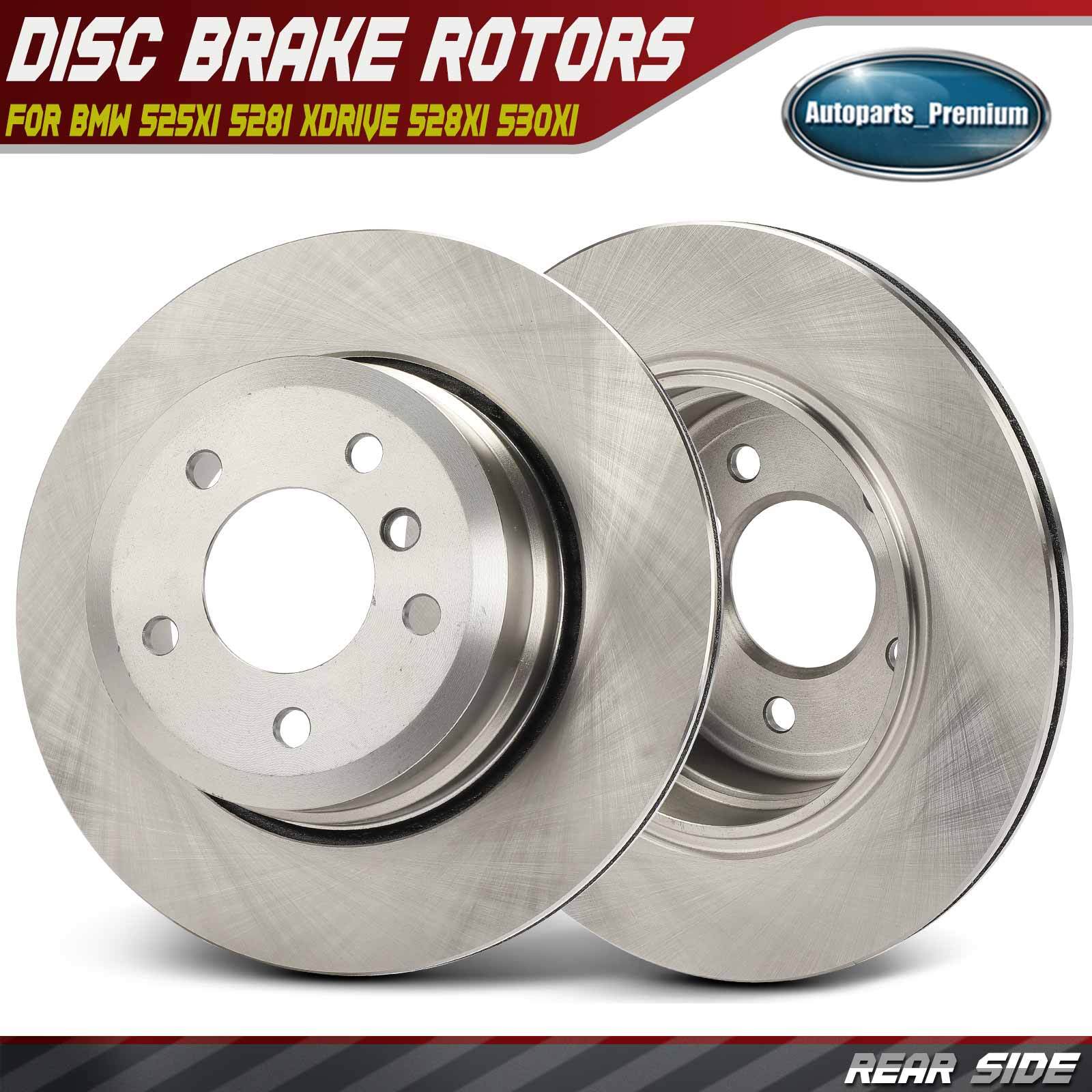 2Pcs 320mm Rear Disc Brake Rotors for BMW 525xi 528i xDrive 530xi 535i xDrive