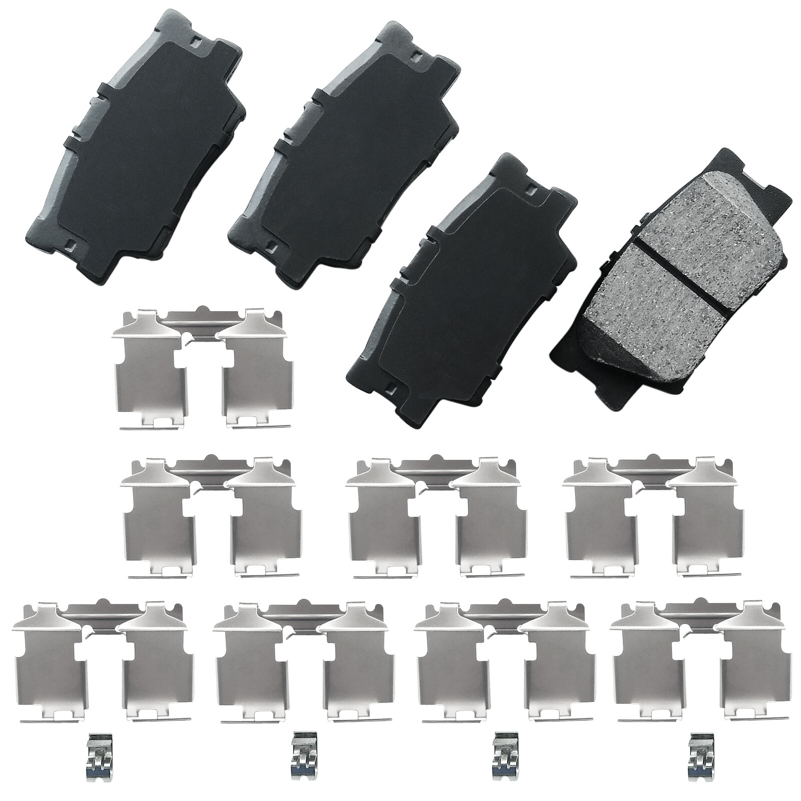 11.1in Rear Brake Rotors Ceramic Brake Pads Kits fits TOYOTA CAMRY AVALON 5LUGS
