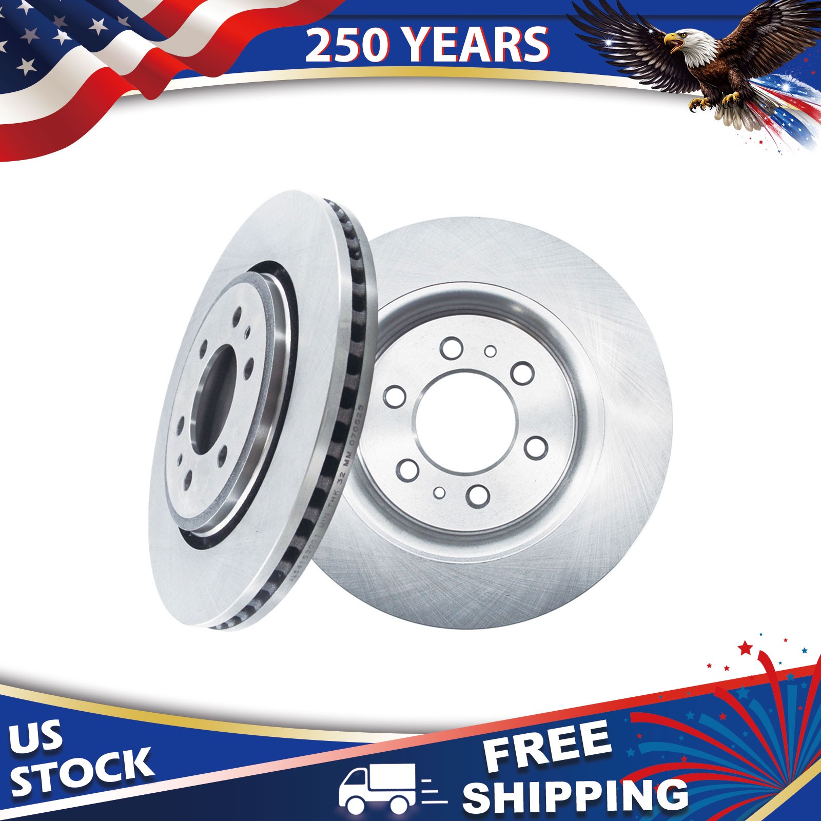 13.78 inch Front Disc Brake Rotors for Lincoln Navigator Expedition F-150 6 Lugs
