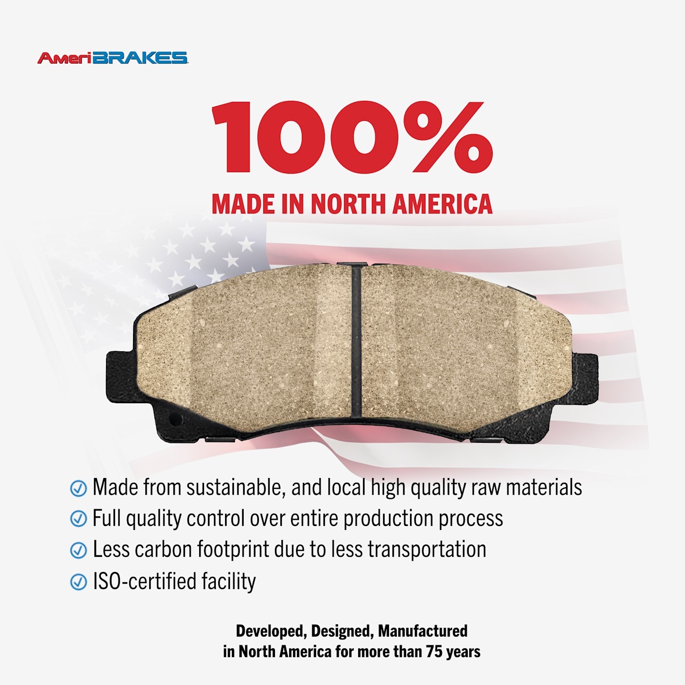 AmeriBRAKES NWF-PTC906A Brake Pad Sets 2-Wheel Set Front for Toyota Tacoma 05-15