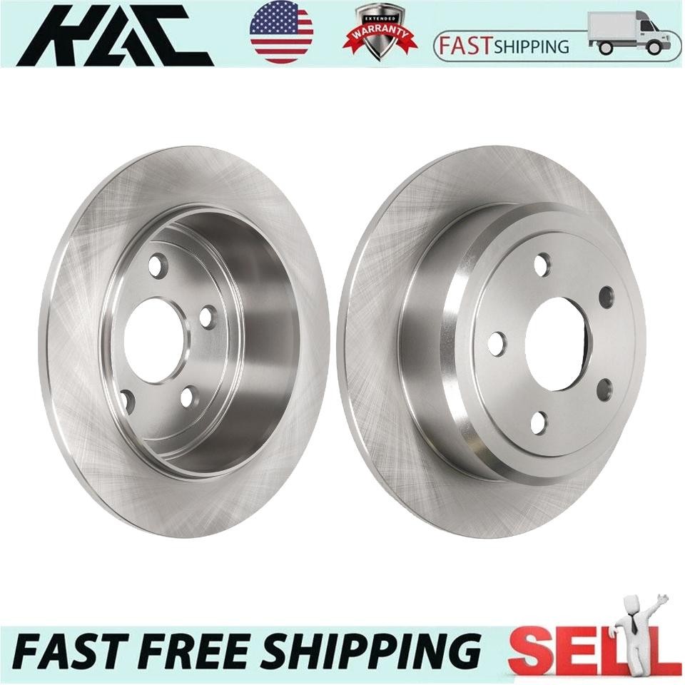 Rear Brake Rotors For 2007-2018 Jeep Wrangler 2018 Jeep Wrangler JK Set of 2