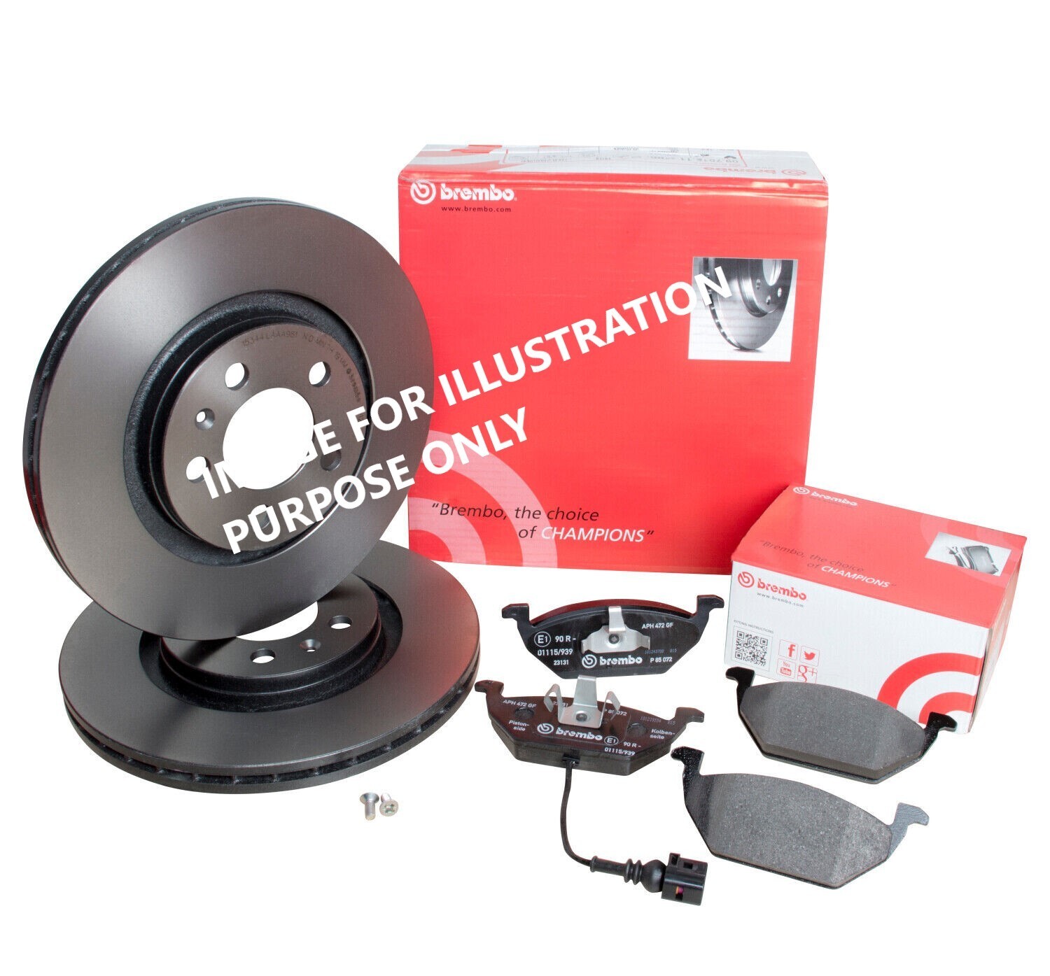 FOR FORD Escort 1.3 Catalyst MK 5 BREMBO FRONT BRAKE DISC 239,5MM&BRAKE PAD SET