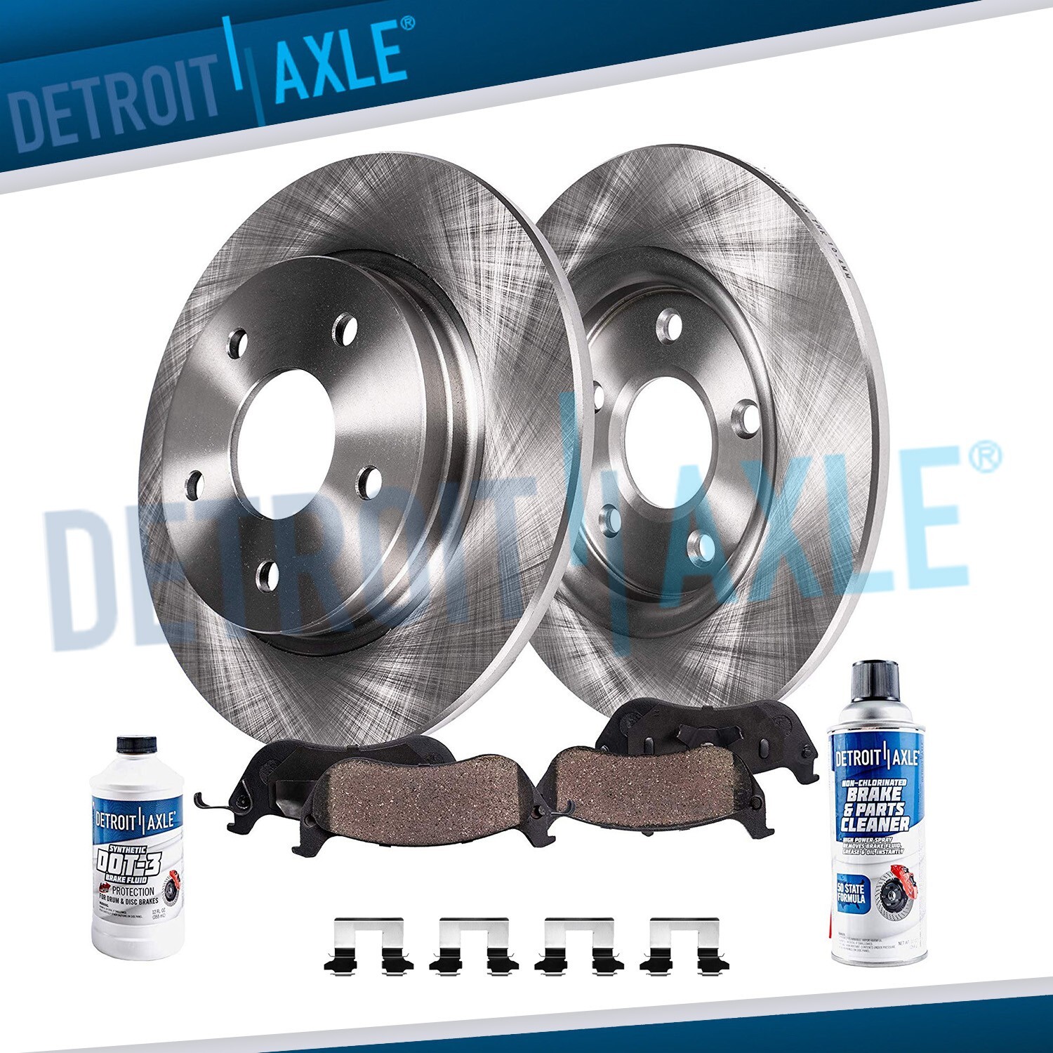 REAR Disc Rotors + Brake Pads for 2006 – 2010 2011 Buick Lucerne Cadillac DTS