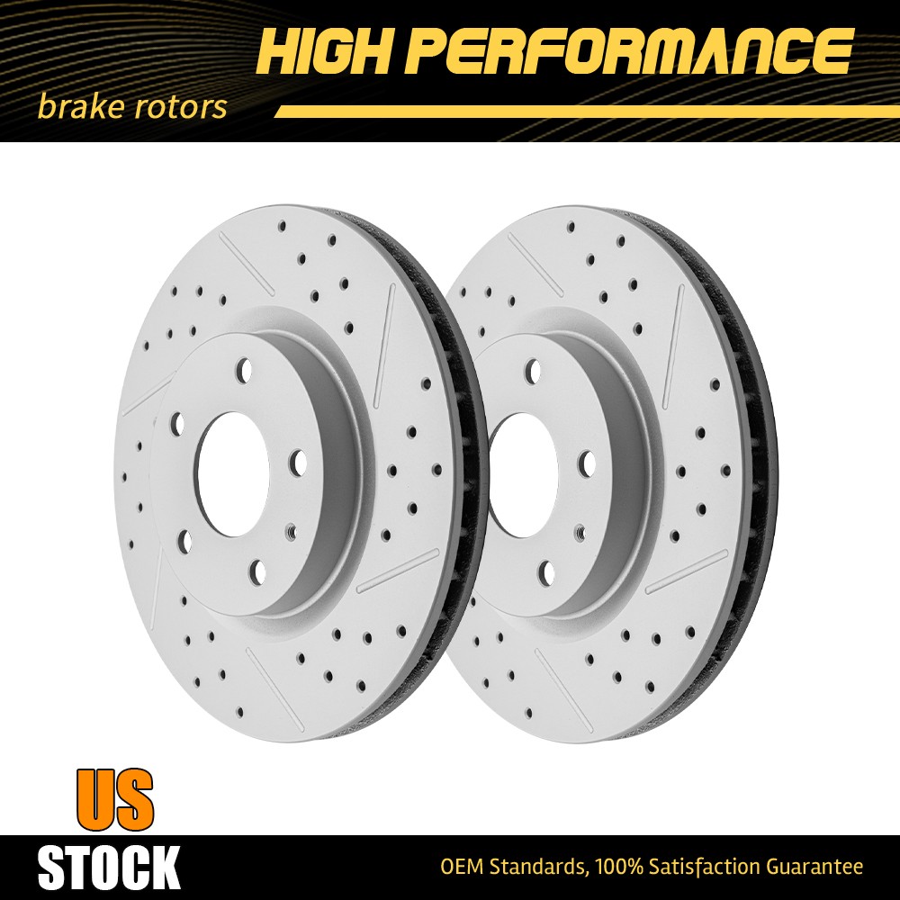 295mm Front Drilled Disc Brake Rotors For 2019 – 2025 Mazda 3 2020 – 2022 CX-30