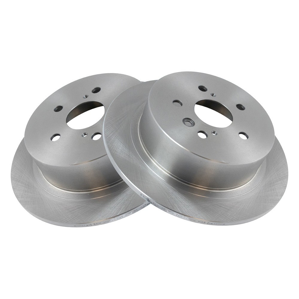 TRQ BRA78317 Disc Brake Rotors For Toyota Highlander 2008-2014 Rear