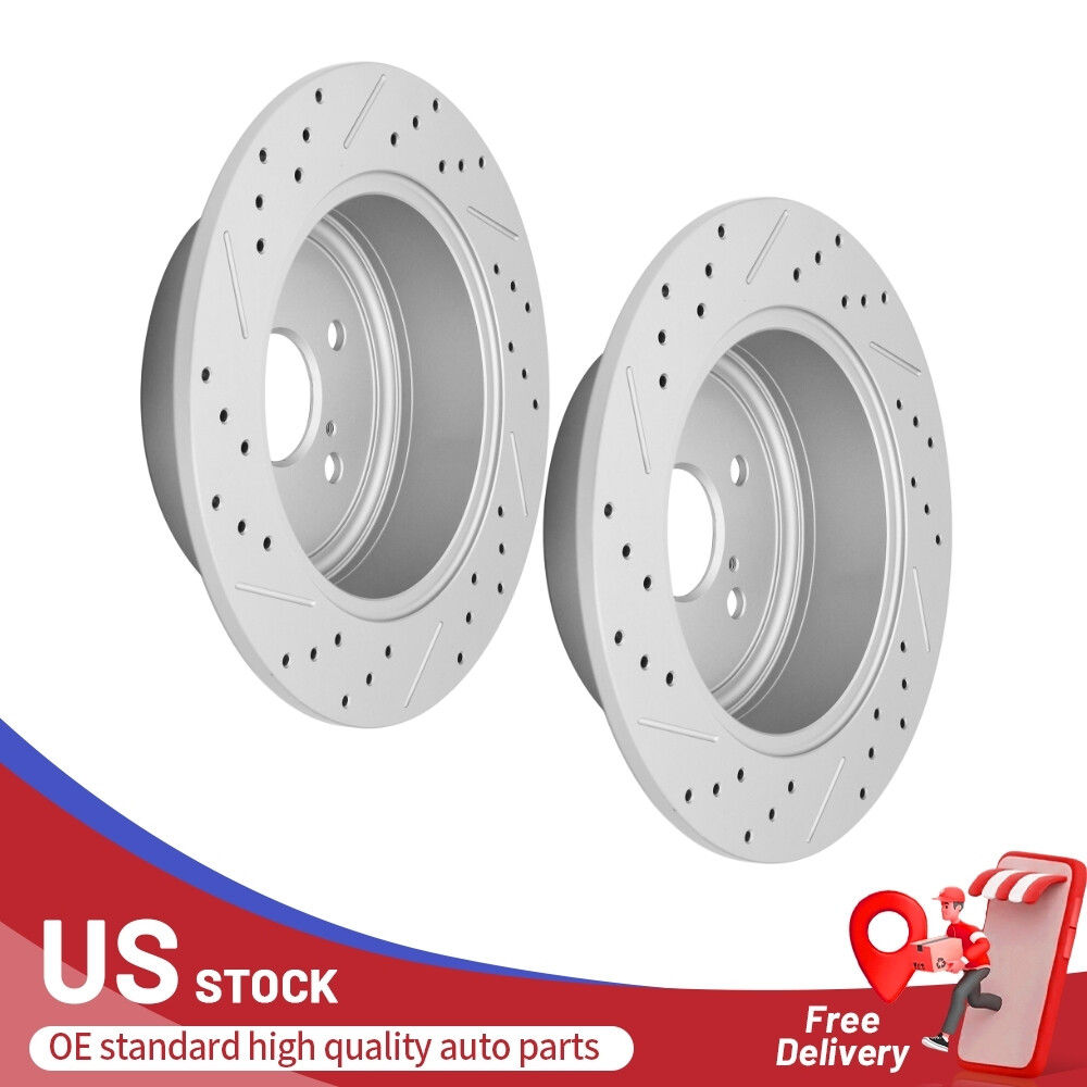 309mm Rear Disc Brake Rotors for 2008 2009 2010 2011 2012-2014 Toyota Highlander