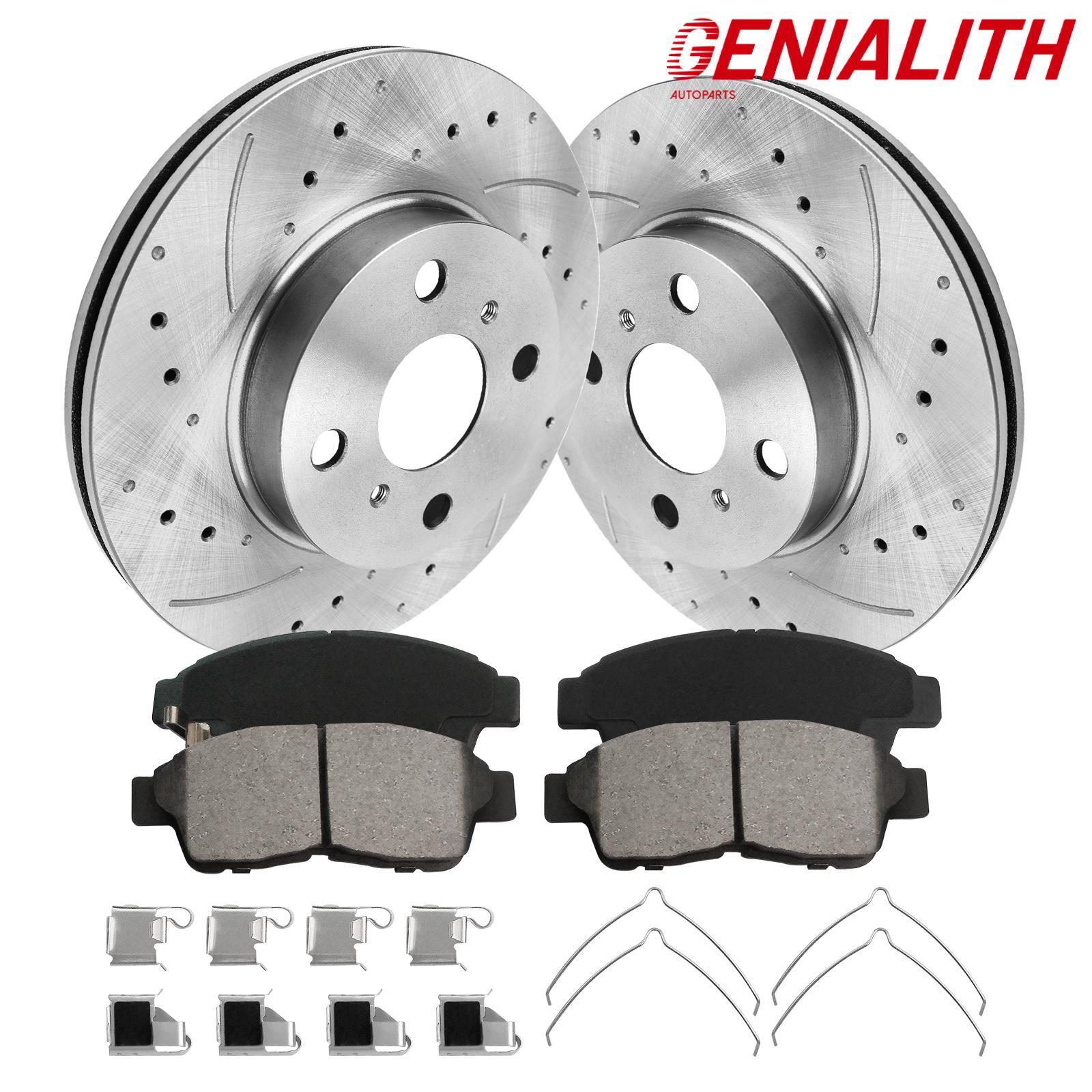 Front Brake Rotor & Ceramic Pad For 1993-1995 1996 1997 Toyota Corolla Geo Prizm