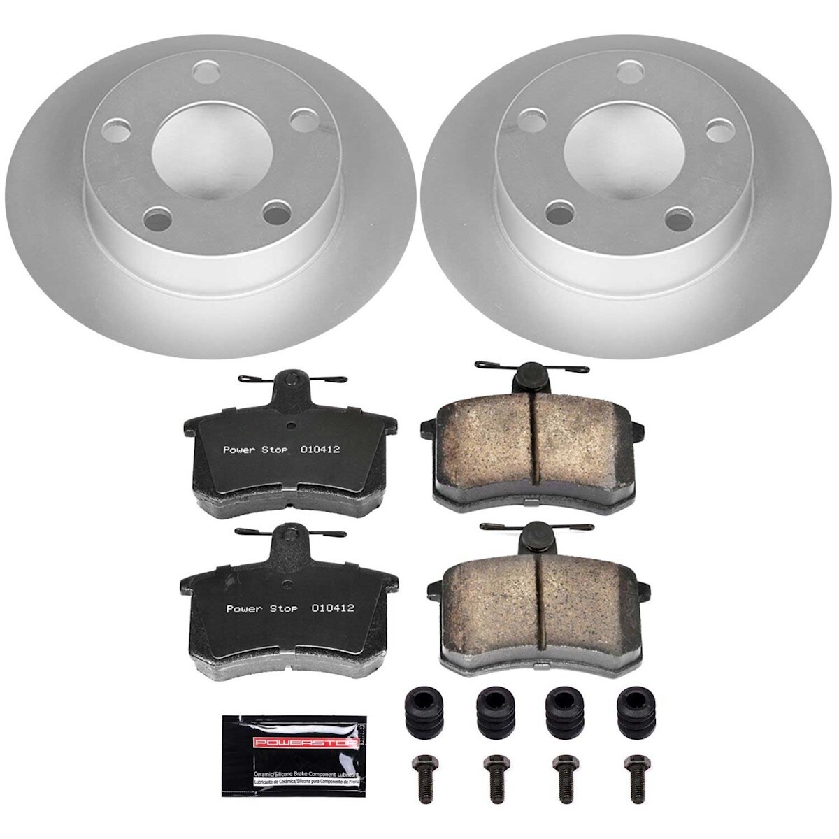 CRK530 Powerstop Brake Disc and Pad Kits 4-Wheel Set Front & Rear for A4 Quattro