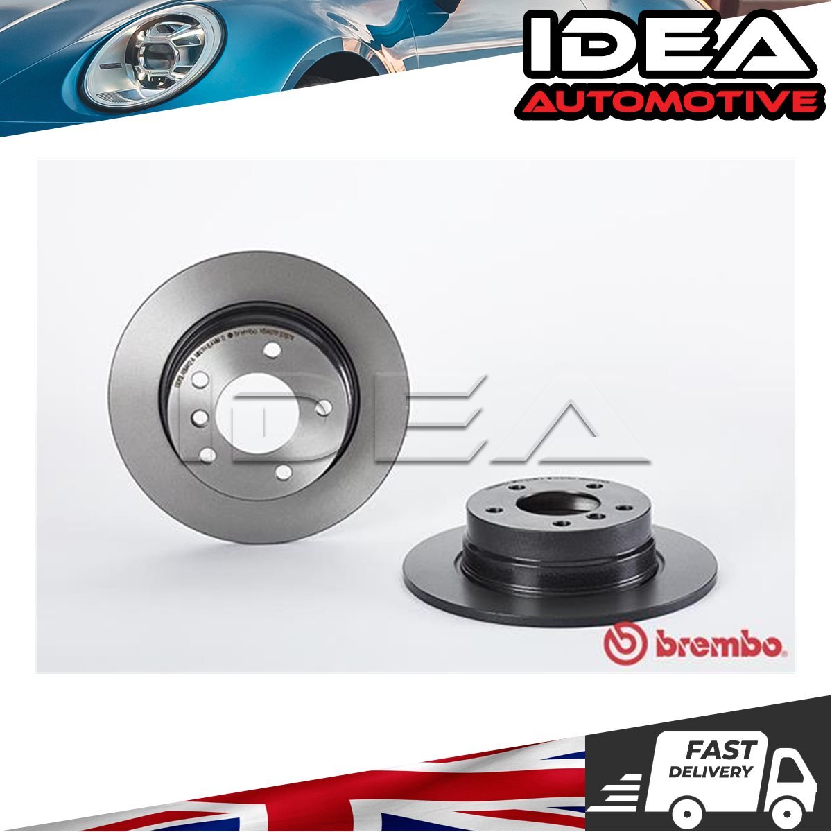 Brake Discs Rear Idea Fits BMW 1 Series 2004-2011 1.6 2.0 D + Other Models