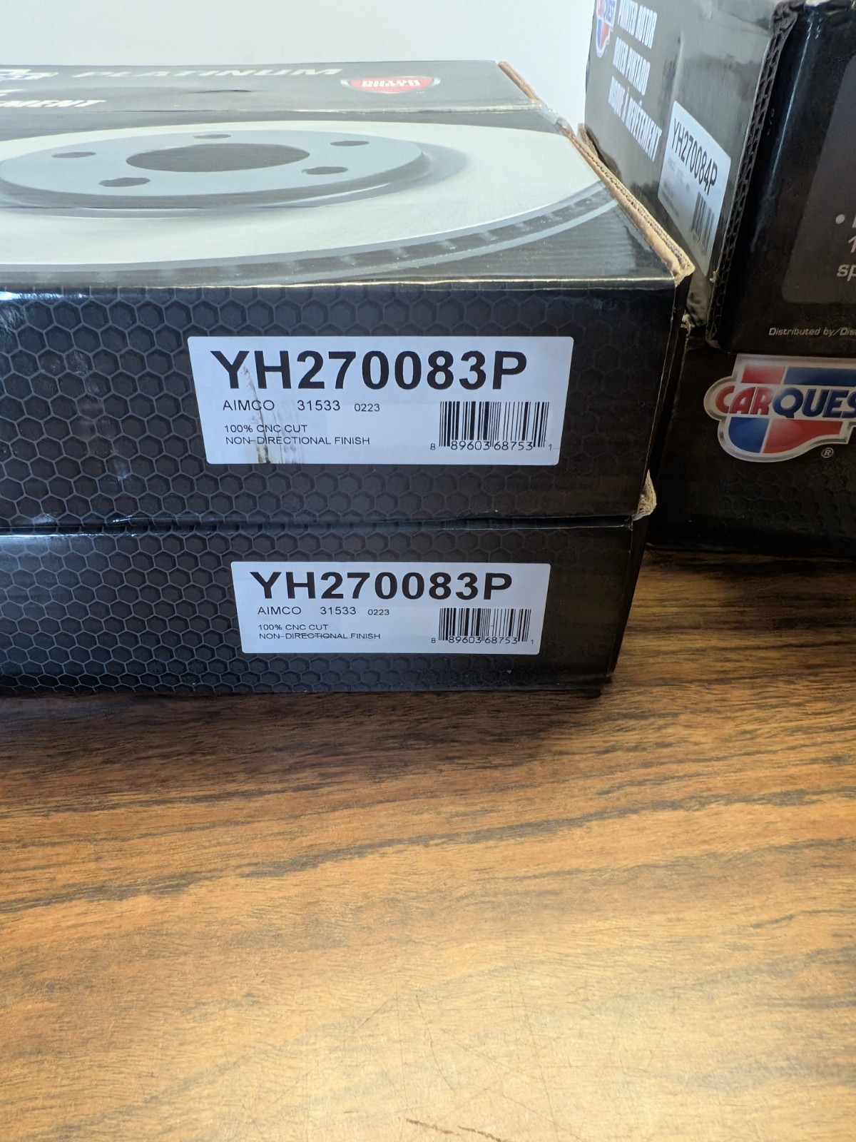 AIMCO YH270083P Brake Rotors – Pair – CNC Cut Non-directional Finish -New in Box