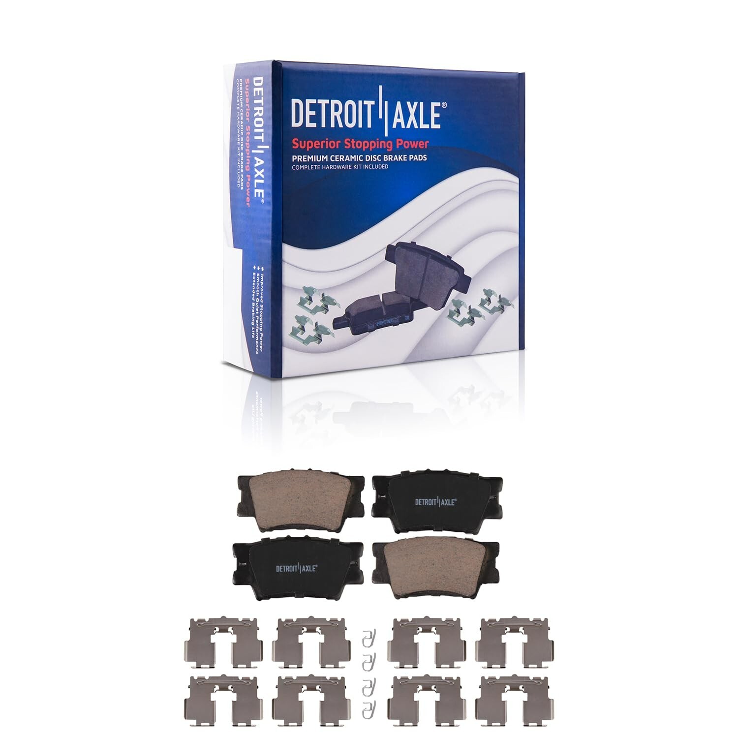 Rear Drilled Disc Rotors Brake Pads Kit for 2006 – 2018 Toyota Rav4 Lexus HS250H