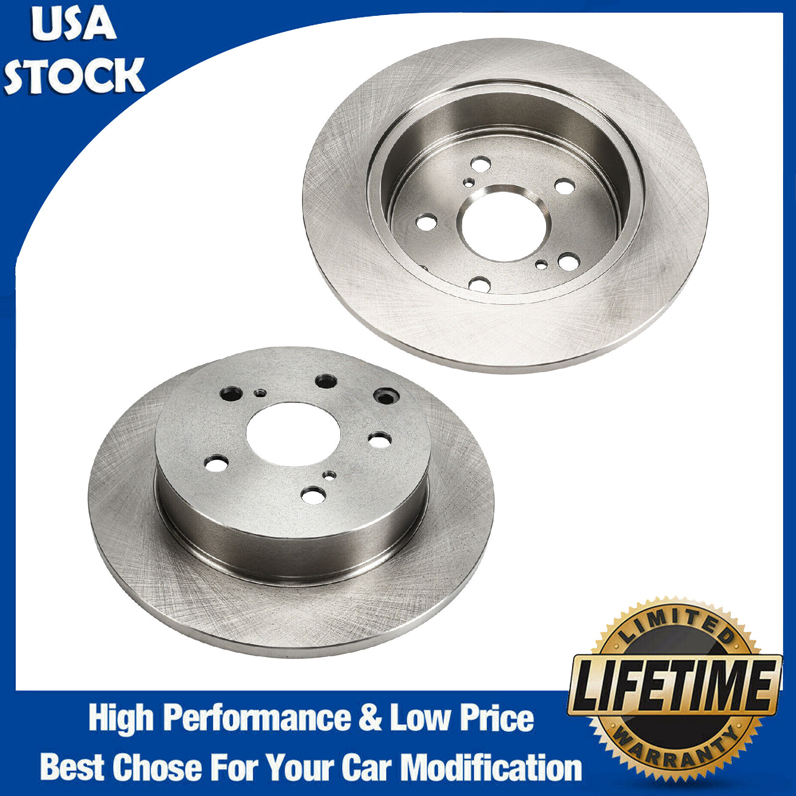 31443 Rear Brake Rotors for Lexus HS250h 2010-2012 Toyota RAV4 2006 2007-2018