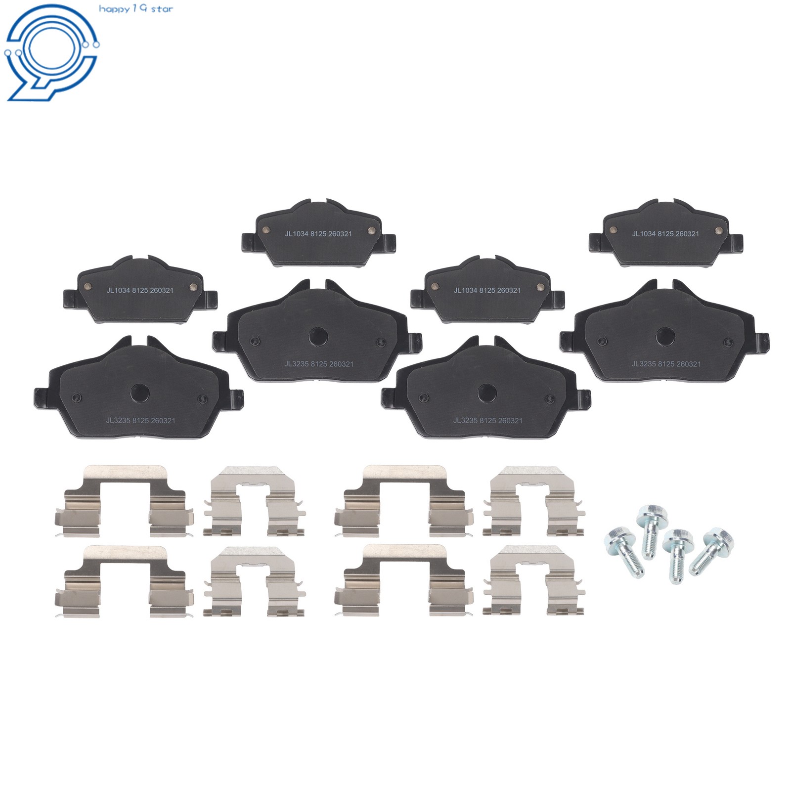 Front & Rear Drilled Brake Rotor & Brake Pads For Mini Cooper F56/ F57 2015-2016