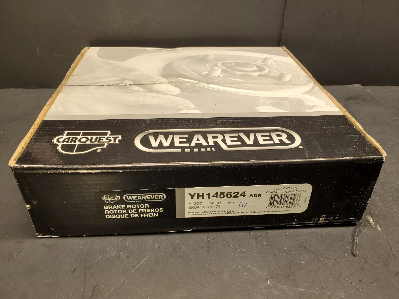 Carquest Wearever YH145624 145624 Rear Brake Rotor 10.15″ Diameter 5561185Z00