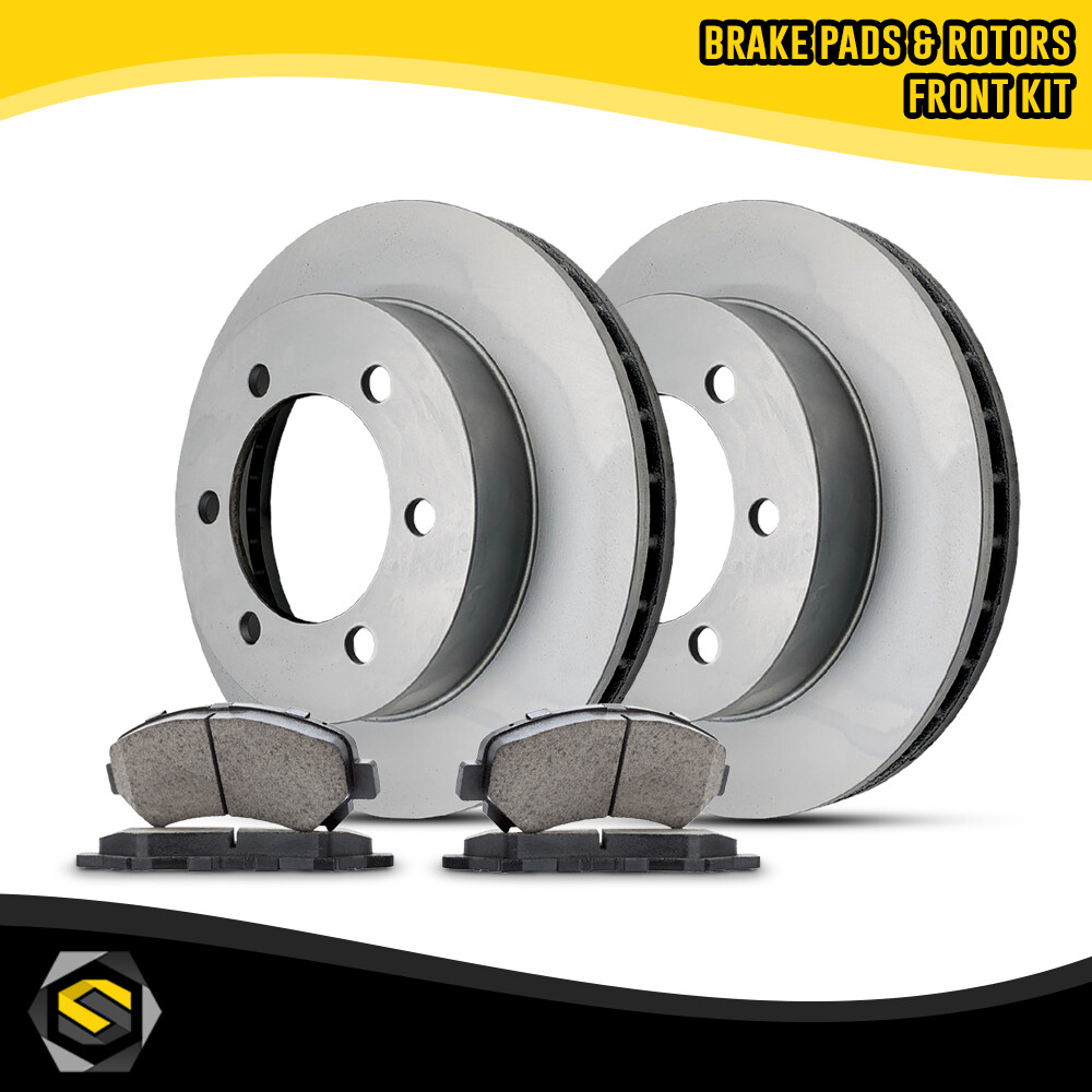 Front Brake Rotors & Ceramic Pads Kit for Lincoln Mark LT 2006-2008 6 Lug