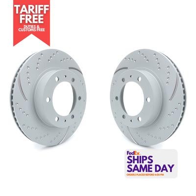 Ebc Brakes Usa GD7237, 2 Pack Gray Iron Brake Rotor Kit Turbo Front Fits Toyota